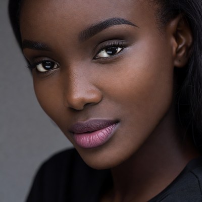 Beautiful African-American woman close-up