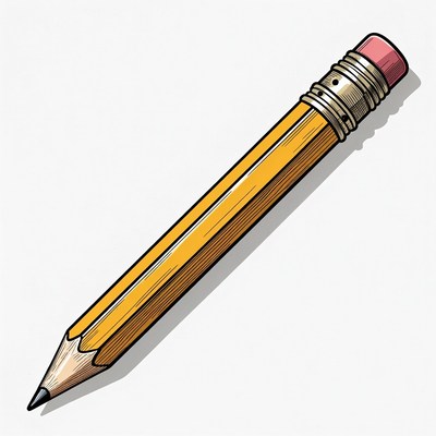 Yellow pencil illustration