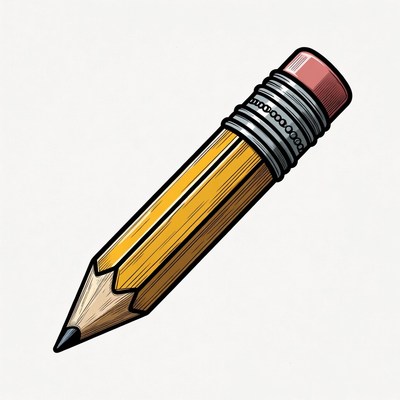 Yellow pencil illustration