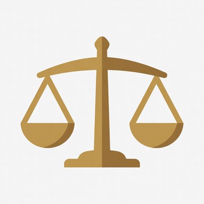 Golden Scales of Justice Icon