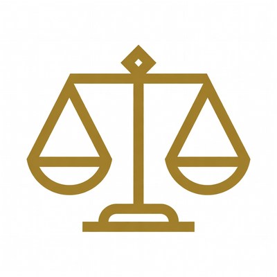 Golden Scales of Justice Icon