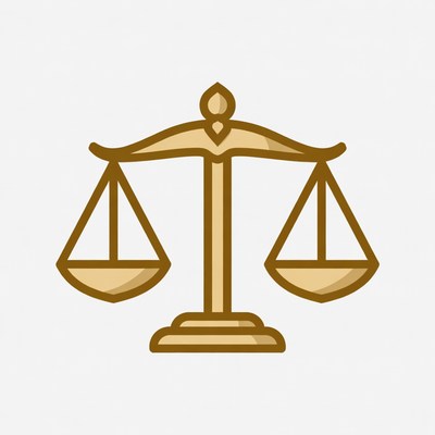 Golden Scales of Justice Icon