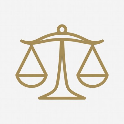 Golden Scales of Justice Icon