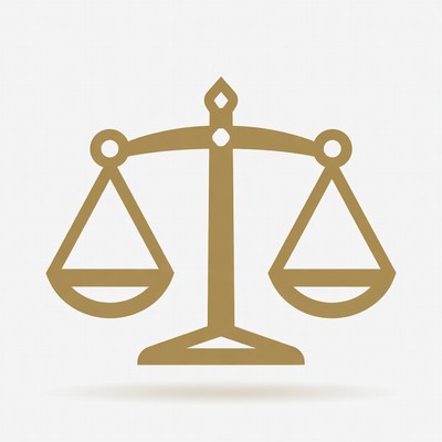 Golden Scales of Justice Icon