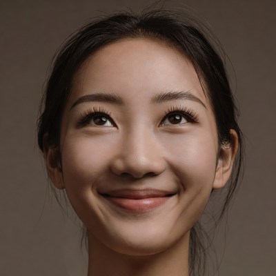 Smiling Asian woman close-up