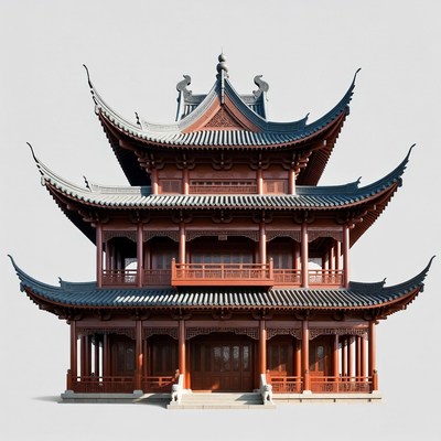 Traditional Chinese Pagoda Temple