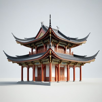 Traditional Chinese Pagoda Temple