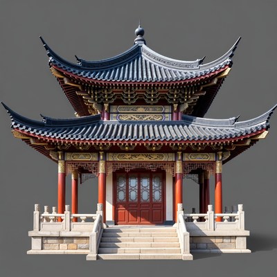 Traditional Chinese Pagoda Temple