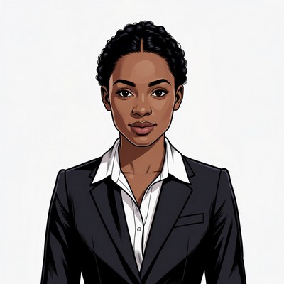 African-American woman in business suit