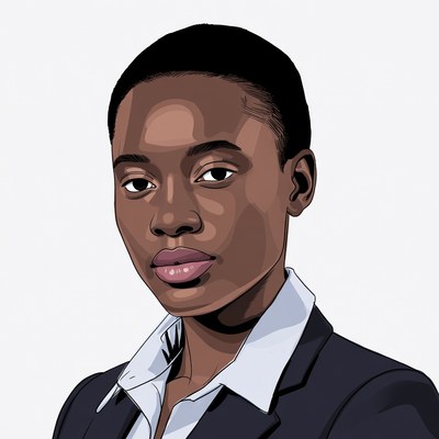 African-American woman in suit portrait