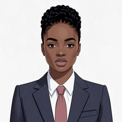 African-American woman in suit