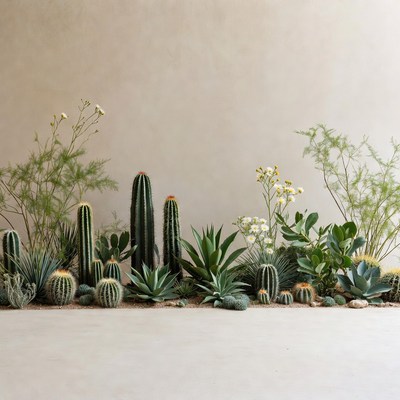 Assortment of Succulents and Cacti