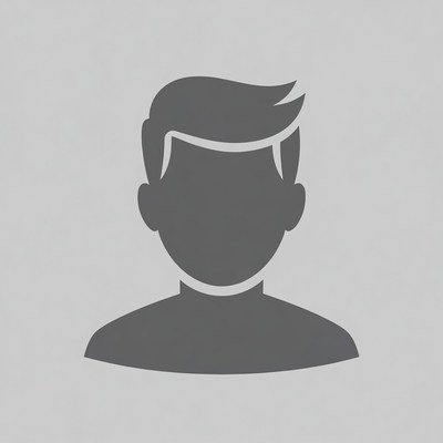 Gray silhouette male profile icon