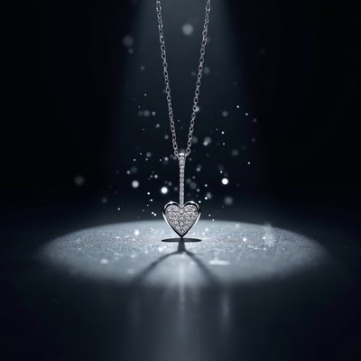 Diamond Heart Pendant Necklace