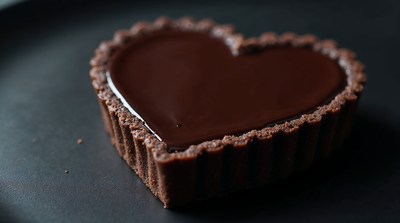 Heart-Shaped Chocolate Tart