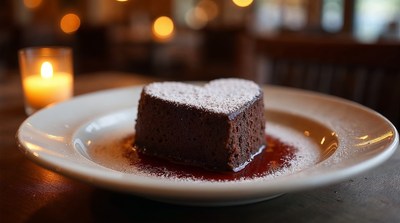 Heart-Shaped Chocolate Cake