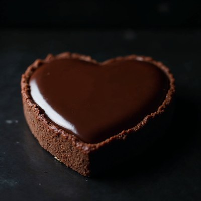 Heart-Shaped Chocolate Tart
