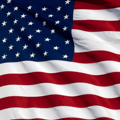 Waving American Flag