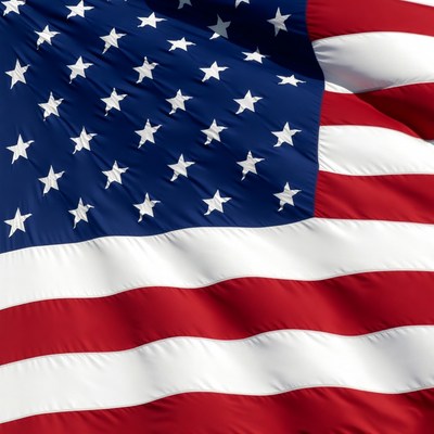 American Flag Waving