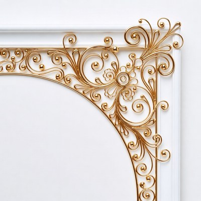 Ornate Gold Frame Corner