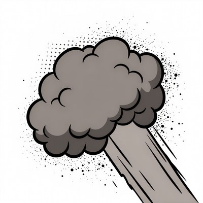 Cartoon Explosion Cloud