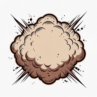 Comic Explosion Cloud Illustration