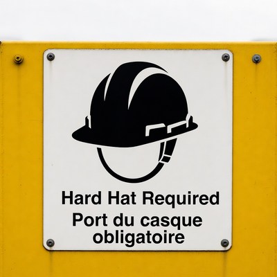 Hard Hat Required Safety Sign