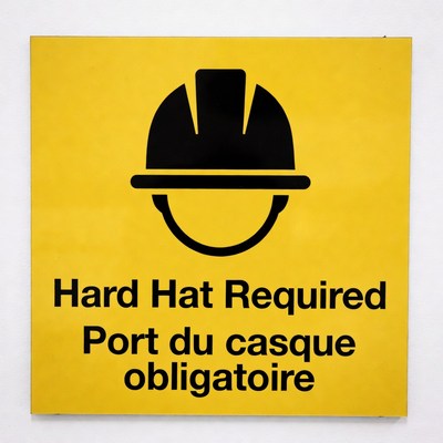 Hard Hat Required Safety Sign