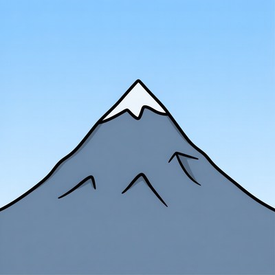 Snowy Mountain Illustration