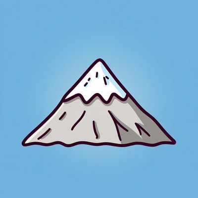 Snowy Mountain Illustration