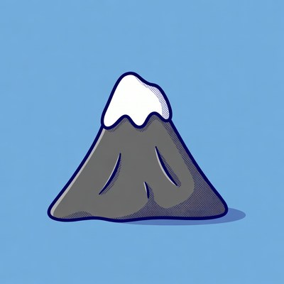 Snowy Mountain Illustration