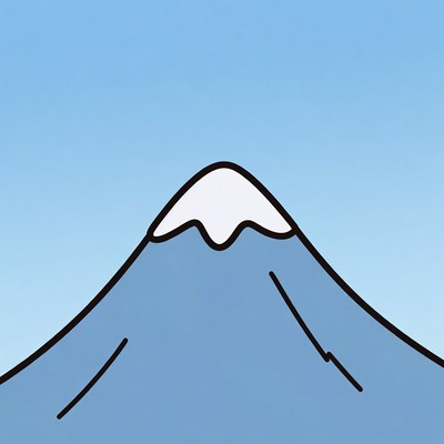 Snowy Mountain Illustration