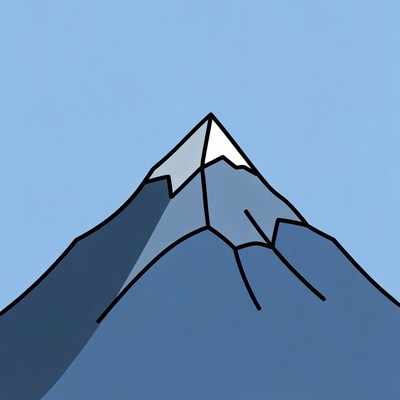 Snowy Mountain Illustration