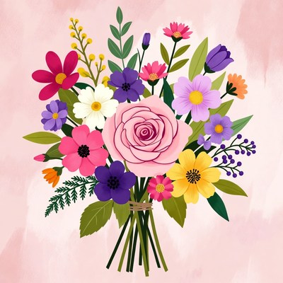 Colorful Bouquet of Flowers