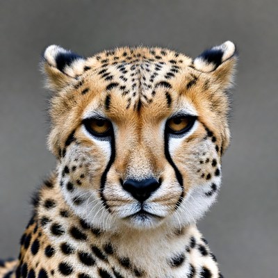 Cheetah close-up portrait