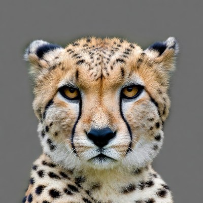 Cheetah close-up portrait