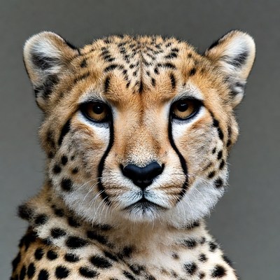 Cheetah close-up portrait