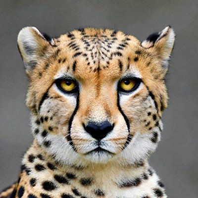 Close-up cheetah portrait