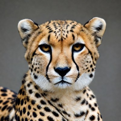 Cheetah close-up portrait