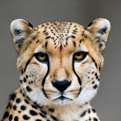 Cheetah close-up portrait