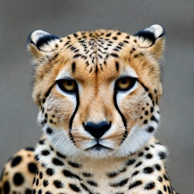 Cheetah close-up portrait