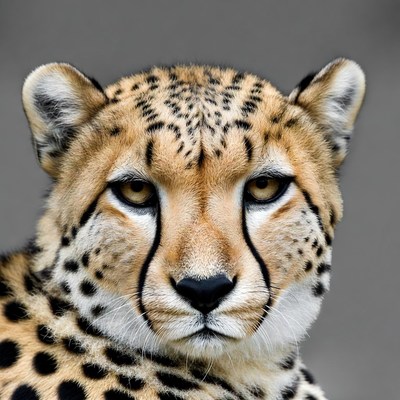 Cheetah close-up portrait