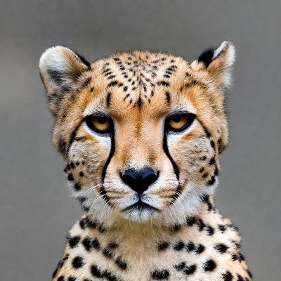 Cheetah close-up portrait