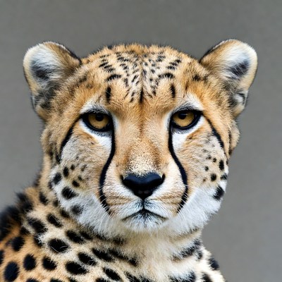 Cheetah close-up portrait
