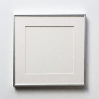 Empty Silver Picture Frame
