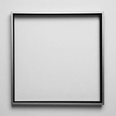 Empty Silver Picture Frame