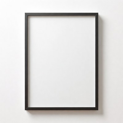 Empty Black Picture Frame