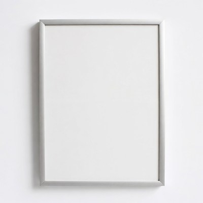 Empty Silver Picture Frame