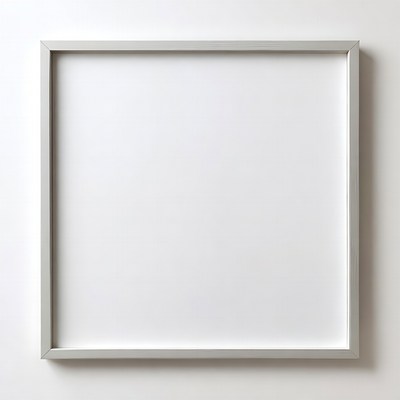 Empty White Picture Frame