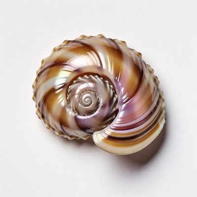 Colorful Spiral Seashell